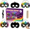 Scratch Masks Gift Set for Kids DIY Magic Scratch Off Paper Art Mask Craft Kit School Classroom Activity Art Project Birthday Halloween Dress Up Party Favors